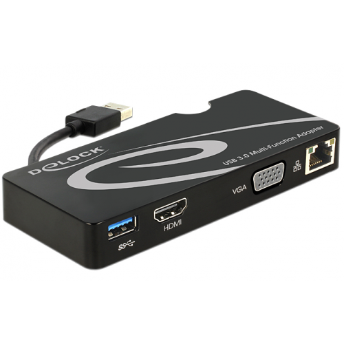 Docking Station Delock 65563, Black