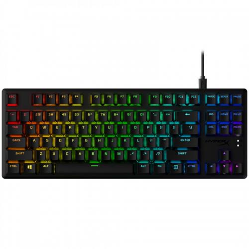 Tastatura HP HyperX Alloy Origins Core Pbt, Tastatura mecanica, Cablu USB Type-C detasabil, Iluminare RGB, Anti-Ghosting,Neagra