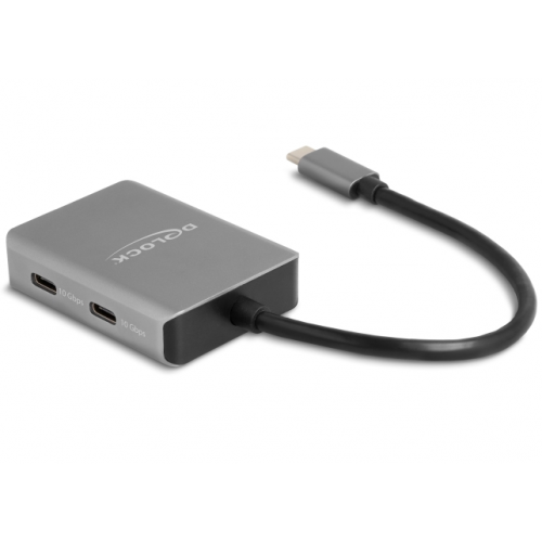 Hub USB Delock 64249, 4 x USB-C, Gray