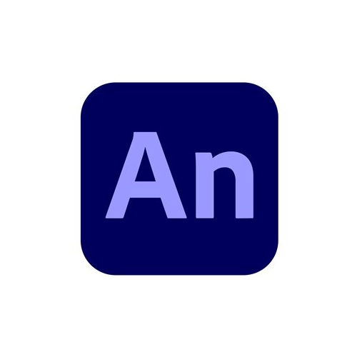 Adobe Animate for enterprise Renew Education, versiune in limba engleza, Windows/Mac, Abonament anual, Level 1 (1 - 9)