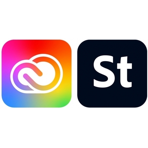 Adobe Creative Cloud for teams with Adobe Stock Commercial, Multiple Platforms, Abonament Anual, Level 1 (1-9)