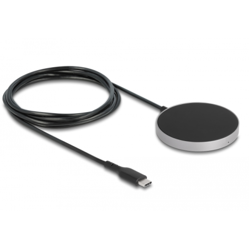 Incarcator Wireless Delock 66467, USB-C, 15 W, Black