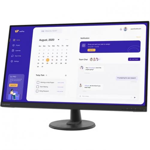 Monitor LED Lenovo D32u-45, 31.5inch, 3840x2160, 4ms, Black