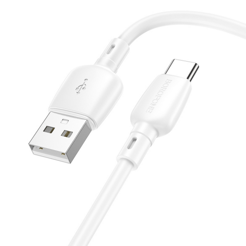 Cablu de date Borofone BX93, USB-C male - USB-C male, 1 m, White