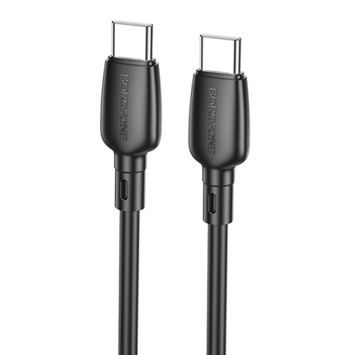Cablu de date Borofone BX93, USB-C male - USB-C male, 1 m, Black