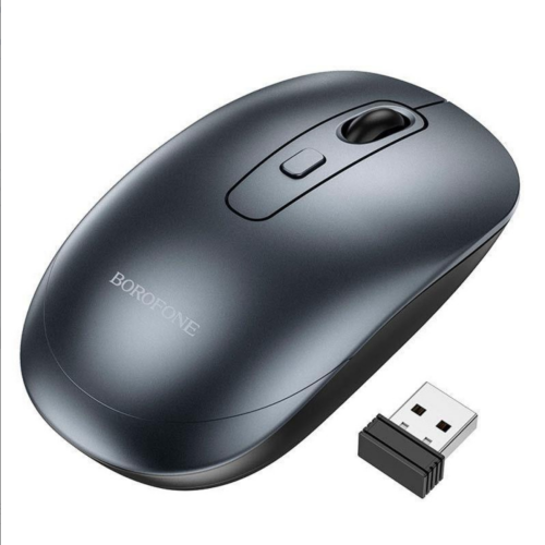 Mouse Optic Borofone BG13, USB Wireless, Black