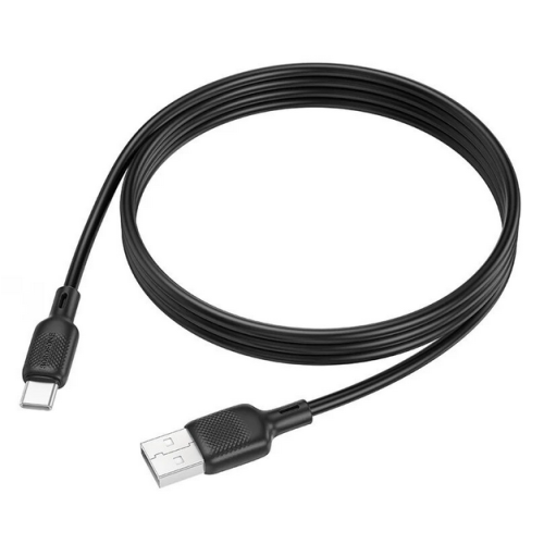 Cablu de date Borofone BX113, USB-A male - USB-C male, 1 m, Black