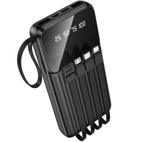 Baterie portabila Borofone BJ76, 10000 mAh, 2 x USB-A, 1 x USB-C, Black