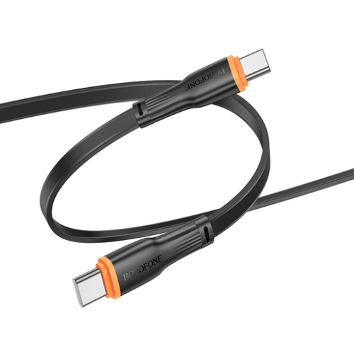 Cablu de date Borofone BX118, USB-C male - USB-C male, 1 m, Black