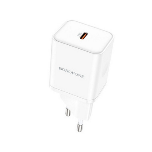 Incarcator retea Borofone BN6, 1 x USB-C, 20 W, White