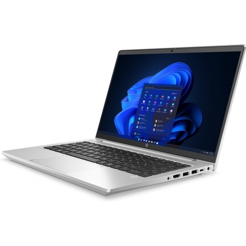 Laptop HP EliteBook 445 G9, AMD Ryzen 7 5825U, 14inch, RAM 8GB, SSD 512GB,  AMD Radeon Graphics, Windows 11 Pro, Silver + HP Wolf Pro Security