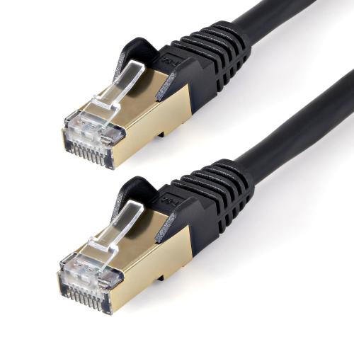 Patch Cord Startech 6ASPAT750CMBK, Cat6a, STP, 7.5m, Black