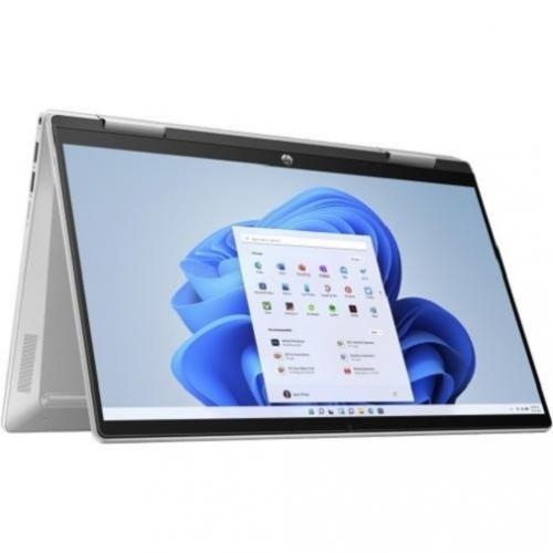 Laptop 2-in-1 HP Pavilion x360 14-ek0004nn, Intel Core i7-1255U, 14inch Touch, RAM 16GB, SSD 512GB, Intel Iris Xe Graphics, Windows 11, Natural Silver