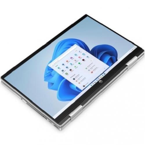 Laptop 2-in-1 HP Pavilion x360 14-ek0006nn, Intel Core i5-1235U, 14inch Touch, RAM 16GB, SSD 512GB, Intel Iris Xe Graphics, Windows 11, Natural Silver