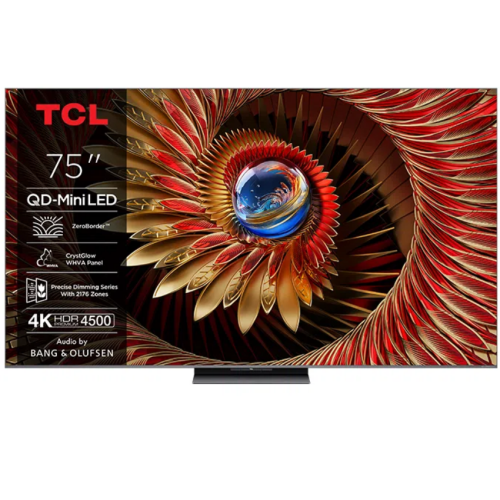 Televizor QD-Mini LED TCL Smart 75Q8C Seria Q8C, 75 inch, Ultra HD 4K, Black