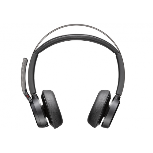 Casti cu microfon Poly by HP Voyager Focus 2 UC, USB-C Bluetooth, cu stand de incarcare, Black