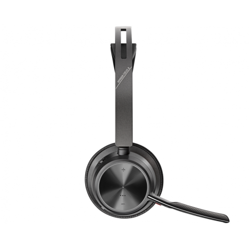 Casti cu microfon Poly by HP Voyager Focus 2 UC, USB-C Bluetooth, cu stand de incarcare, Black
