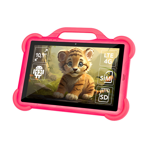 Tablet Blow KidsTAB10, Spreadtrum T606 Octa Core, 10.1inch, 64GB, Wi-Fi, BT, Android 12, Pink
