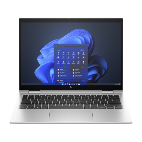 Laptop 2-in-1 HP Elite x360 830 G10, Intel Core i7-1355U, 13.3inch Touch, RAM 16GB, SSD 512GB, Intel Iris Xe Graphics, 4G, Windows 11 Pro, Silver + HP Wolf Pro Security