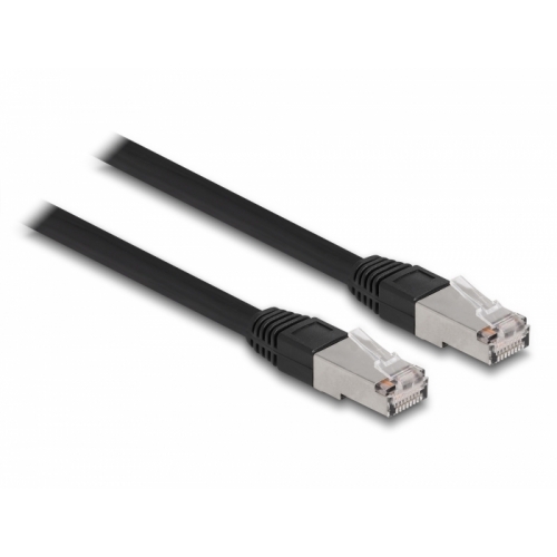Patch Cord Delock 80131, S/FTP, Cat6a, 15m, Black