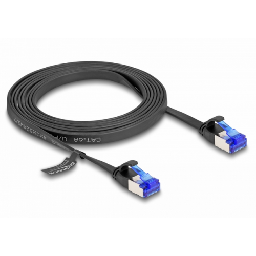 Patch Cord Delock 80176, Cat6A, U/FTP, 2m, Black
