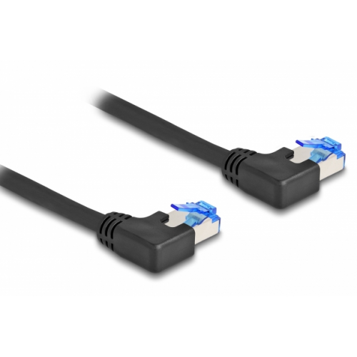 Patch Cord Delock 80209, S/FTP, Cat6a, 0.5m, Black