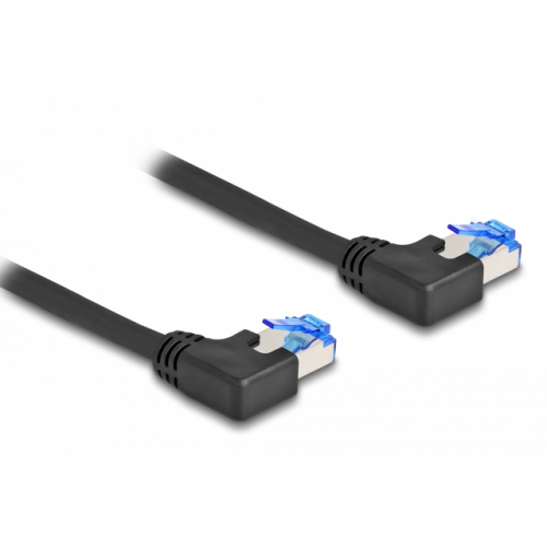 Patch Cord Delock 80210, S/FTP, Cat.6A, 1m, Black