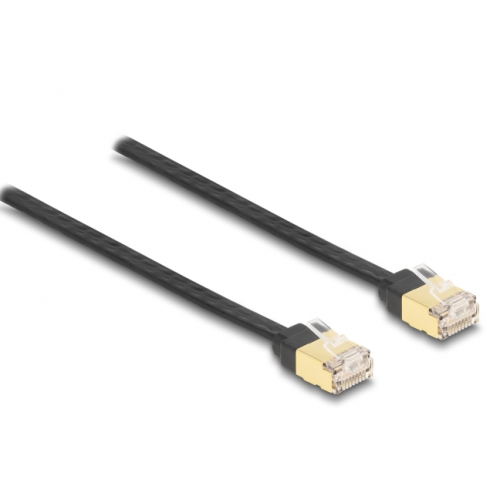 Patch Cord Delock 80239, STP, Cat6a, 1.5m, Black
