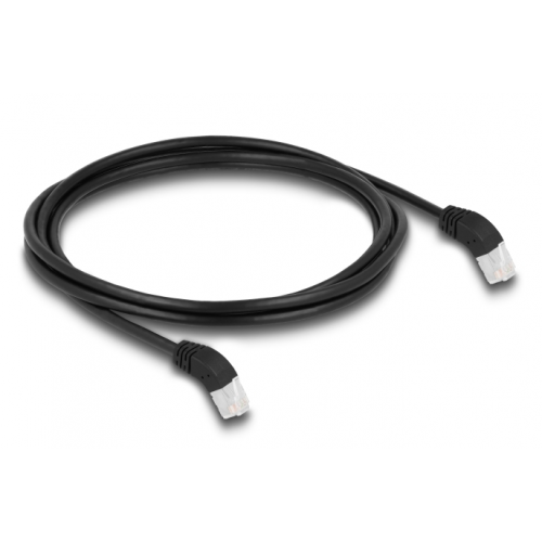 Patch Cord Delock 80270, S/FTP, Cat6a, 2m, Black