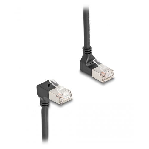 Patch Cord Delock 80293, S/FTP, Cat6a, 1m, Black