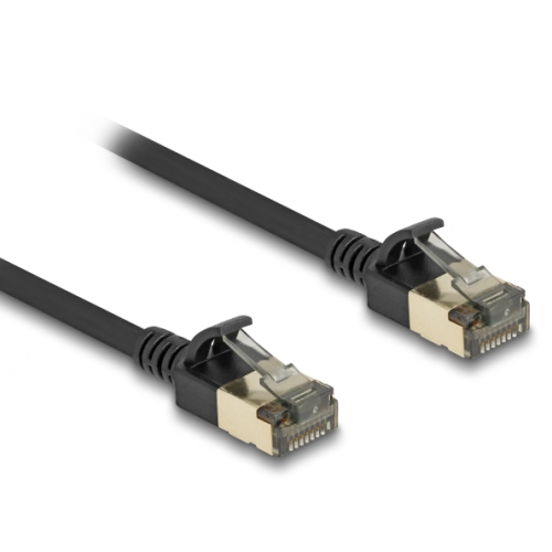 Patch Cord Delock 80339, F/FTP, Cat.8.1, 1m, Black