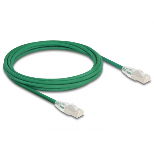 Patch Cord Delock 80367, U/FTP, Cat6a, 3m, Green