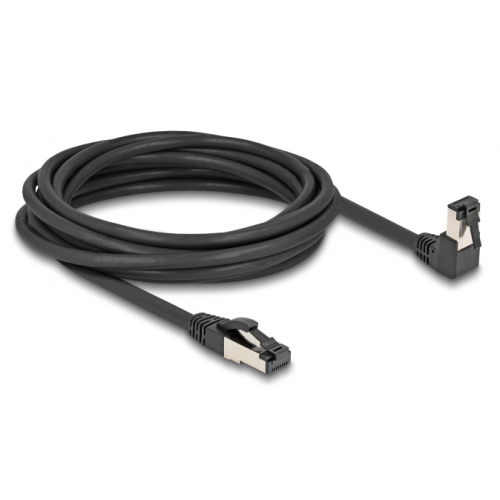 Patch Cord Delock 80448, S/FTP, Cat.8.1, 5m, Black