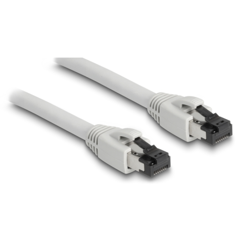 Patch Cord Delock 80556, S/FTP, Cat8.1, 0.25m, Gray