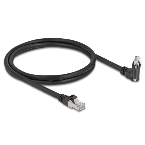 Patch Cord Delock 80917, Cat6, S/FTP, 1m, Black