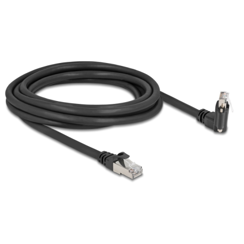 Patch Cord Delock 80920, S/FTP, Cat6, 5m, Black