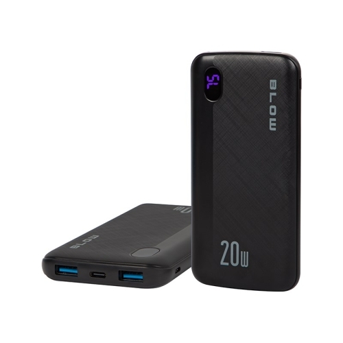 Baterie portabila Blow PB10B, 10000 mah, 2 x USB-A, 1 x USB-C, Black