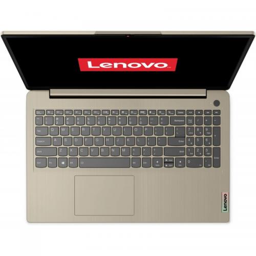 Laptop Lenovo IdeaPad 3 15ITL6, Intel Core i3-1115G4, 15.6inch, RAM 4GB, SSD 256GB, Intel UHD Graphics, No OS, Sand