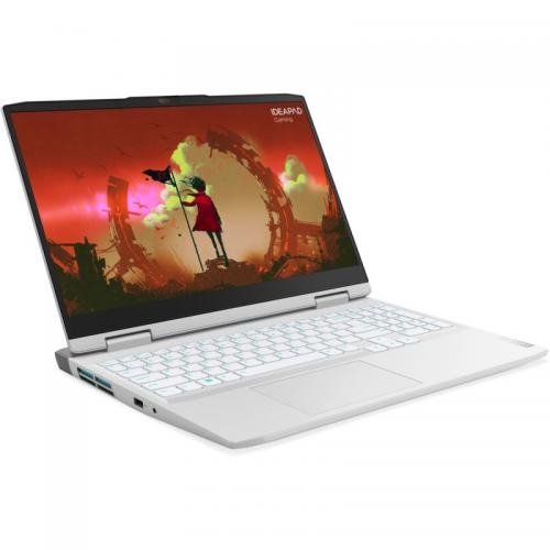 Laptop Lenovo IdeaPad Gaming 3 15ARH7, AMD Ryzen 7 6800H, 15.6inch, RAM 16GB, SSD 512GB, nVidia GeForce RTX 3050 Ti 4GB, No OS, Glacier White 