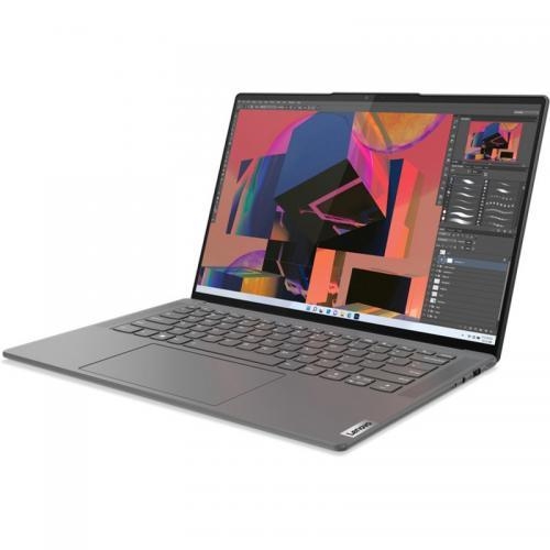 Laptop Lenovo Yoga Slim 7 ProX 14ARH7, AMD Ryzen 5 6600HS Creator Edition, 14.5inch, RAM 16GB, SSD 512GB, AMD Radeon 680M, Windows 11, Onyx Grey