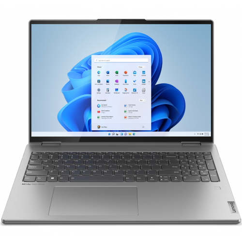 Laptop 2-in-1 Lenovo Yoga 7 16IAH7, Intel Core i5-12700H, 16inch Touch, RAM 16GB, SSD 512GB, Intel Arc A370M 4GB, Windows 11, Arctic Grey