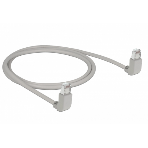 Patch Cord Delock 83511, SF/UTP, Cat5e, 1m, Gray