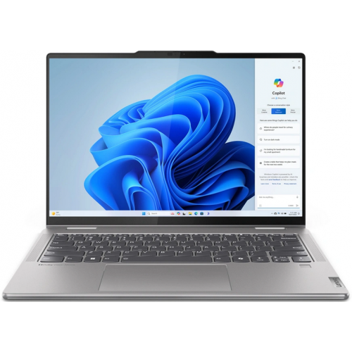 Laptop 2-in-1 Lenovo Yoga 7 14AHP9, AMD Ryzen 5 8640HS, 14inch Touch, RAM 16GB, SSD 1TB, AMD Radeon 760M Graphics, Windows 11, Arctic Grey