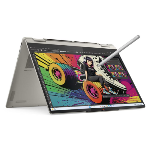 Laptop 2-in-1 Lenovo Yoga 7 14AKP10, AMD Ryzen AI 5 340, 14 inch Touch, RAM 16GB, SSD 512GB, AMD Radeon 840M, Windows 11, Seashell