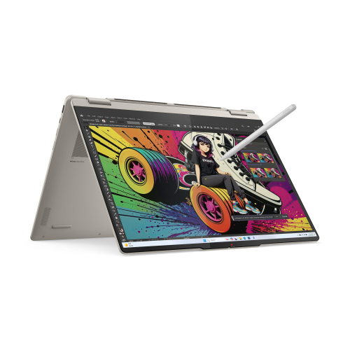Laptop 2-in-1 Lenovo Yoga 7 16AKP10, AMD Ryzen AI 7 350, 16 inch Touch, RAM 16GB, SSD 512GB, AMD Radeon 860M, Windows 11, Seashell