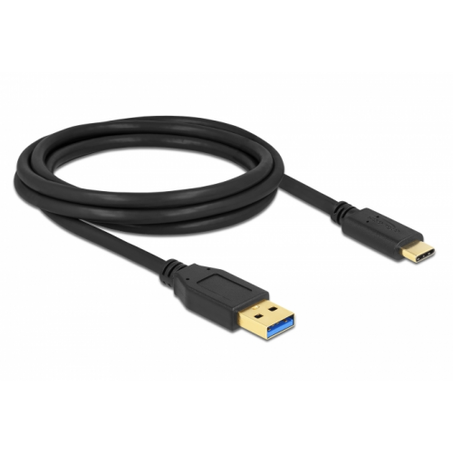 Cablu de date Delock 84004, USB 3.1 male - USB-C, 3m, Black