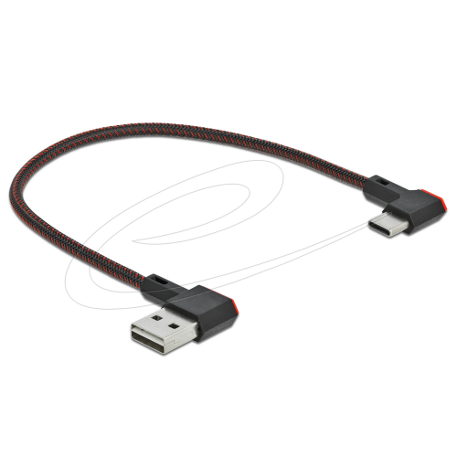 Cablu de date Delock 85279, USB-A male - USB-C male, 0.2 m, Black