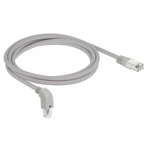 Patch Cord Delock 85866, S/FTP, Cat.6A, 2m, Gray
