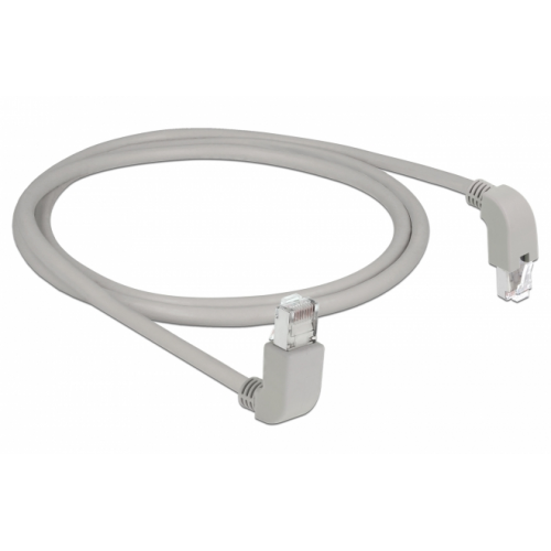 Patch Cord Delock 85871, S/FTP, Cat.6A, 1m, Gray