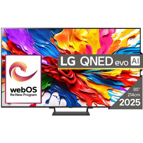Televizor QNED LG Smart 85QNED93A6A Seria evo AI QNED93, 85 inch, Ultra HD 4K, Black